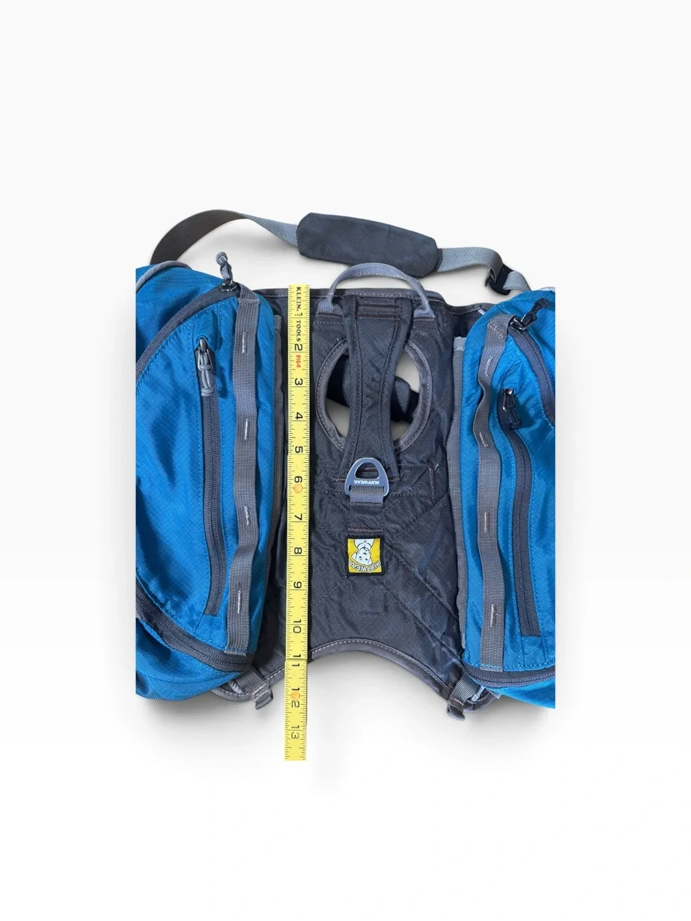 Ruffwear Approach Pack Dog Hiking Gear Dual Saddlebags Harness Blue Size Medium
